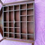 SHOWCASE FOR MINIATURE STYLE VINTAGE WOODEN CHALET WALL