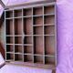 Vitrine pour miniature style chalet en bois vintage mural