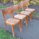 Lot de 4 chaises bistrot en bois