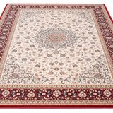 Tapis oriental beige et rouge 160x230cm fika