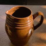 Pitcher old cider jug in glazed sandstone