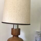Ceramic and aluminum lamp foot brushed 46cm