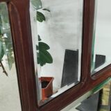 Antique beveled mirror on a wooden frame, 1930