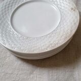 Set of 7 Gien earthenware dessert plates