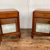 Paire of art deco beside table