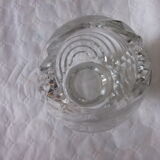 Vase en verre taillé des années 50