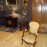 Fauteuil Voltaire en acajou, XIXème siècle