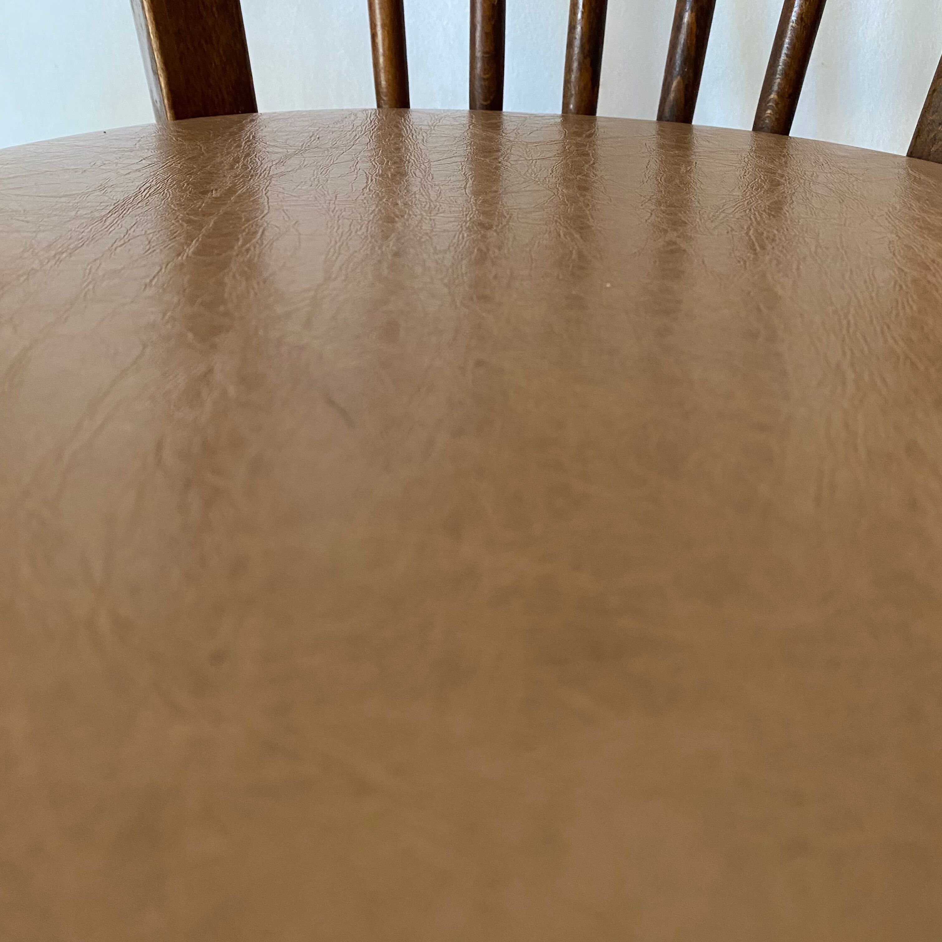 Baumann bistro chairs in wood and skaï