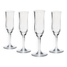 4 flûtes à champagne cristal Baccarat modèle Capri