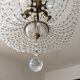 Chandelier crystal stamp basket