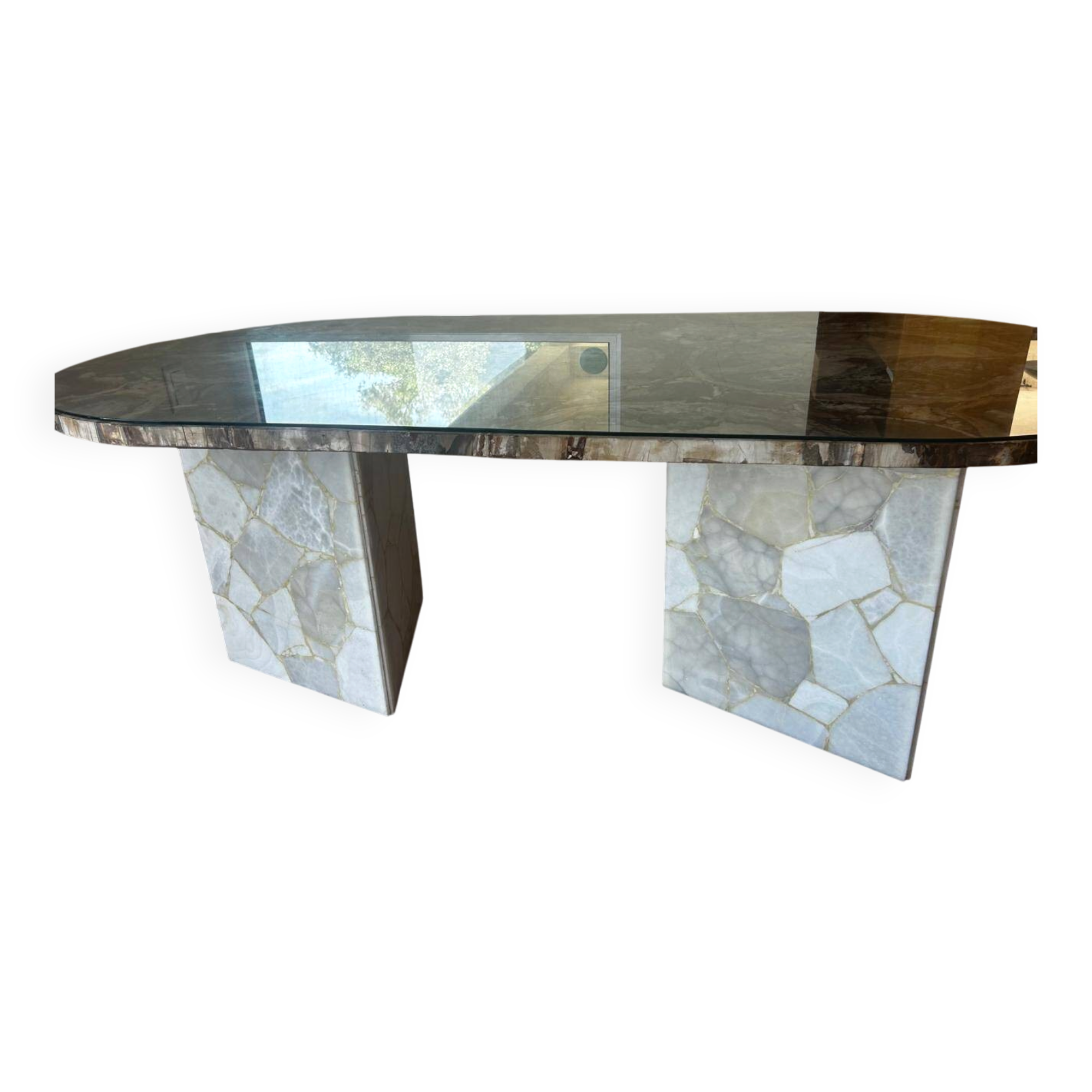 Silicified wooden table from Madagascar