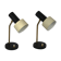 Lampes de table à cône réglables italiennes