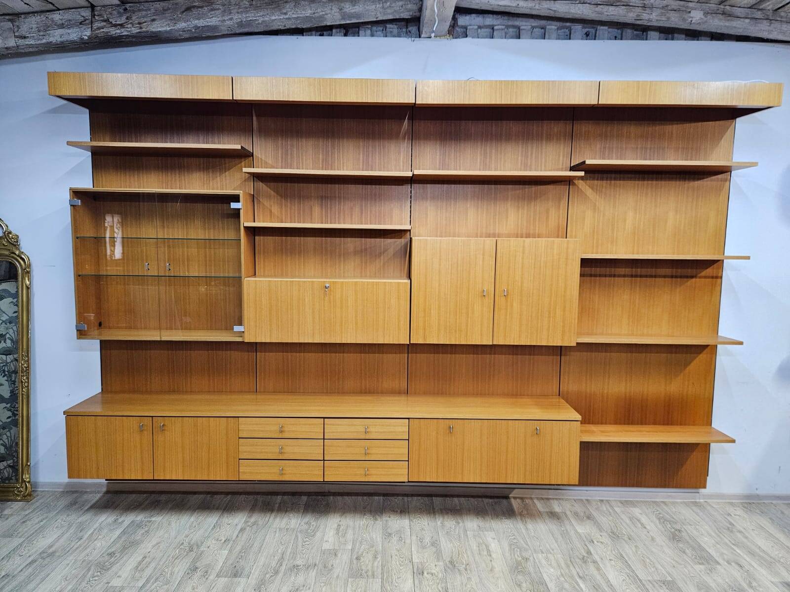 Modular teak shelf / germany / 1970s / cadovius style / kai kristiansen