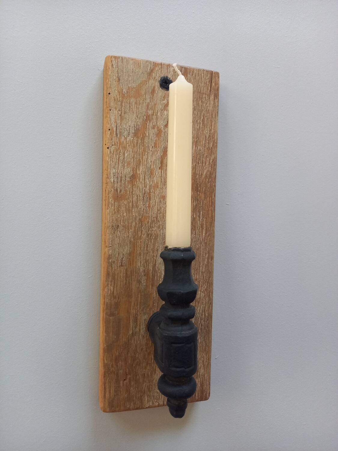 Country chic style candle holders