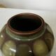 Vintage Olive Green Glazed Vase: 1970s KIL Ceramic Pottery