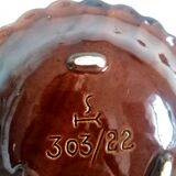 Vallauris style ceramic godron cup