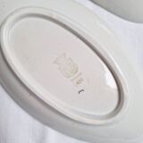 Yellow and black plate Gien 456