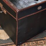 Travel trunk late nineteenth marked "At the start, Paris"