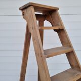 Escabeau ancien en bois années 1930