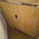 Classic style TV unit with sliding shelf