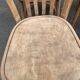 4 stripped bistro chairs in bent wood signed Fischel 1920