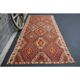 Vintage Turkish Hand-Knotted Wool Cotton Red Runner Rug 146x335