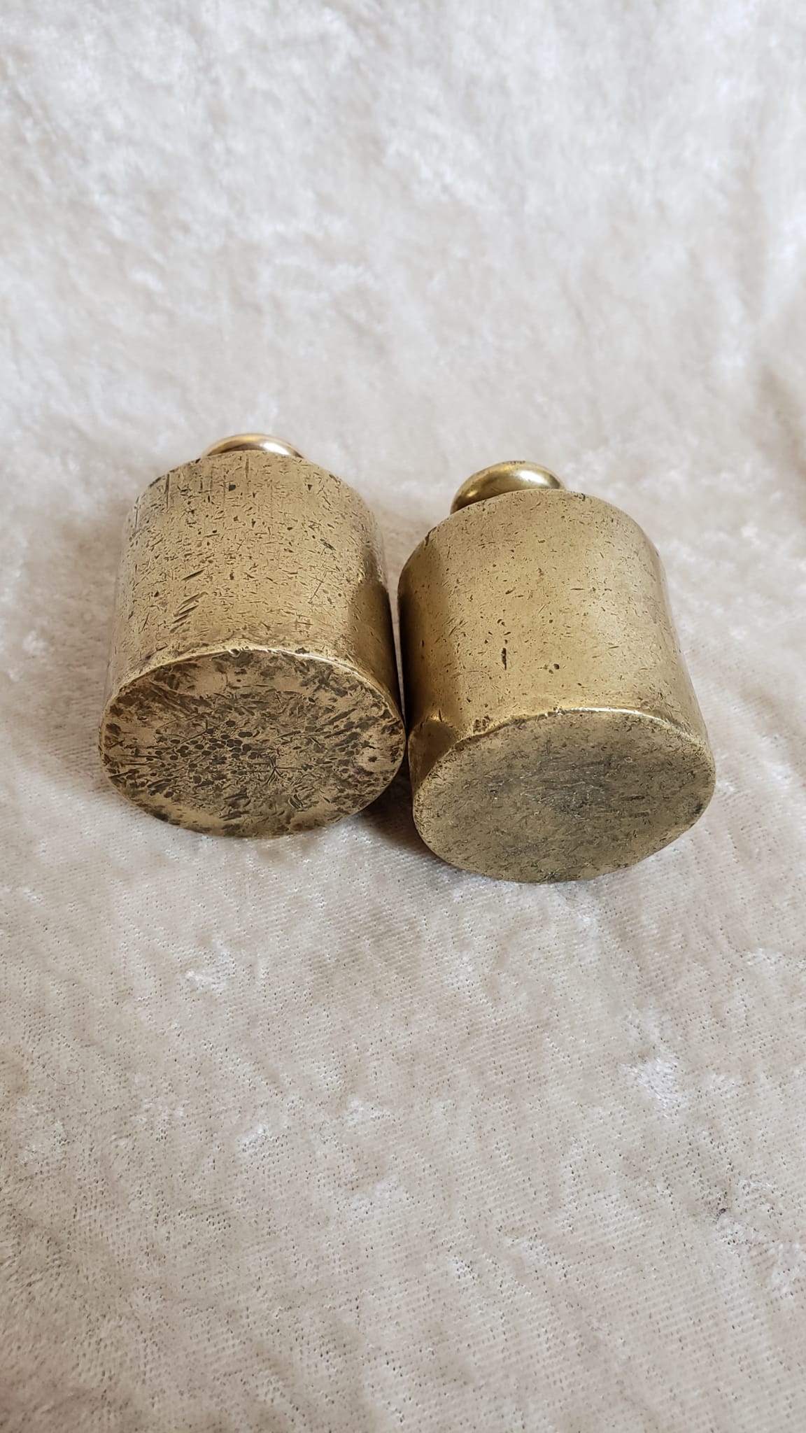 2 weight of 500g brass for old scale