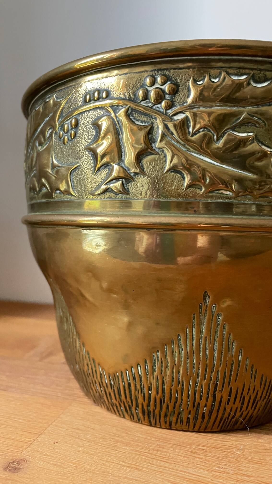 Brass planter from the 70s and 80s