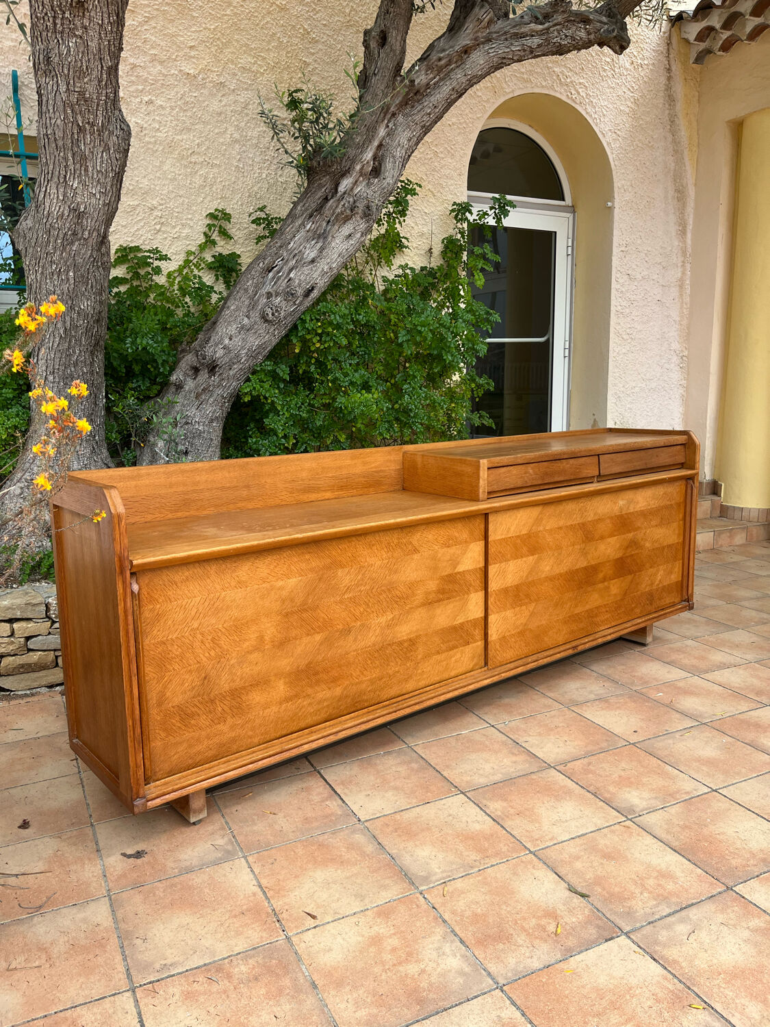 Guillerme and Chambron oak sideboard, 1950