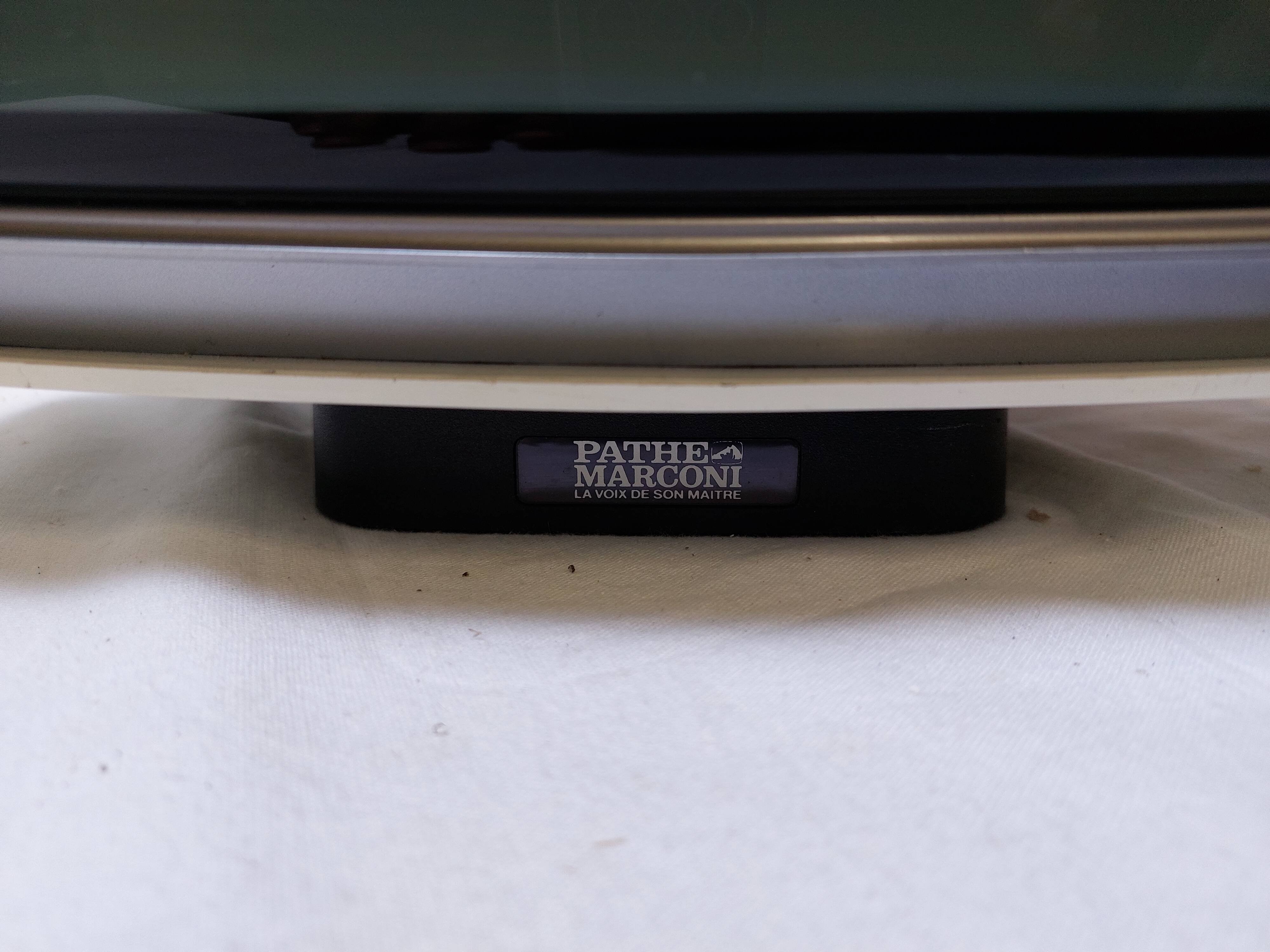Vintage Pathé Marconi T72344 Television - 1970s, Space Age