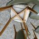 Green Skaï chair from the 1930s