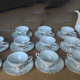 Tea set or pearly white coffee
