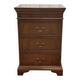 Chiffonnier anglais en acajou des années 1950