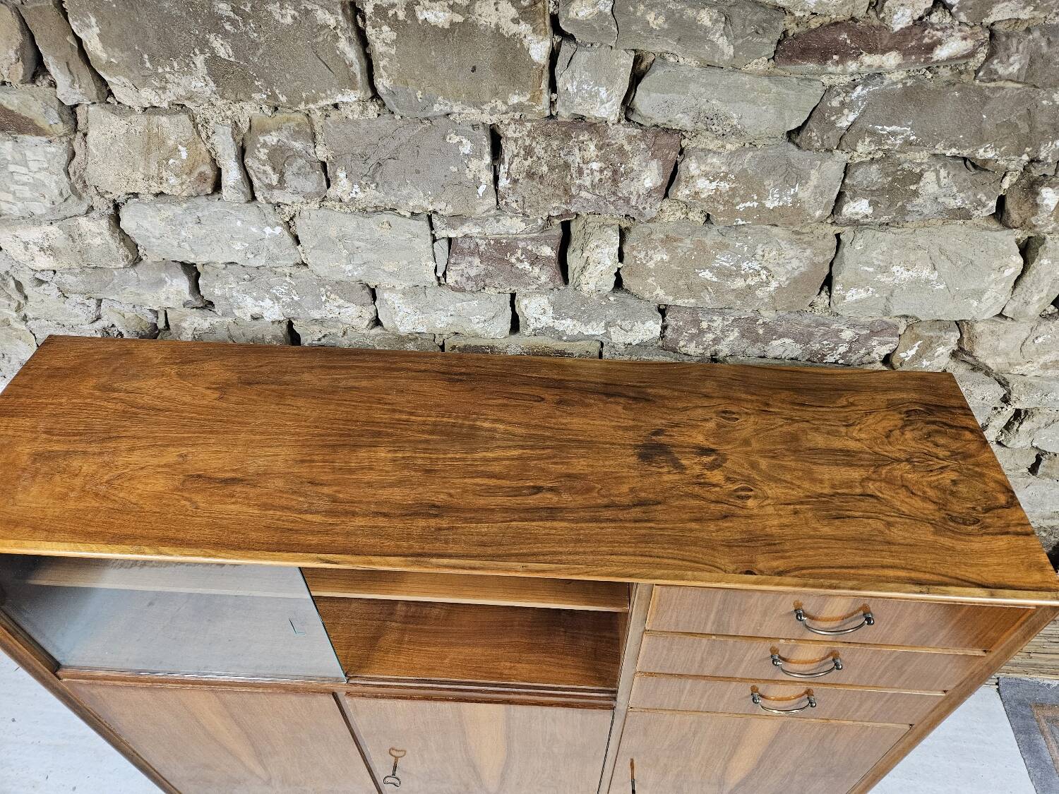 Art Deco walnut sideboard, 1960