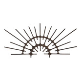 Brutalist metal wall decoration, 70s/80s.