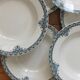 7 ironstone soup plates from Adrianople, Saint Amand and Hamage