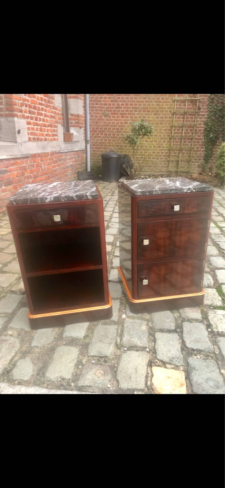 Art Deco bedside tables
