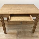 Table vintage en hêtre massif – rénovée – années 60