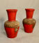 Pair of vases in cooked earth Asia