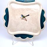 Dessert service in Petits Oiseaux slip, 9 plates