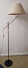 Mid century 360 deg. swing and height adjustable brass floor lamp, 1950s