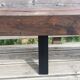 Banc en chêne piétement acier