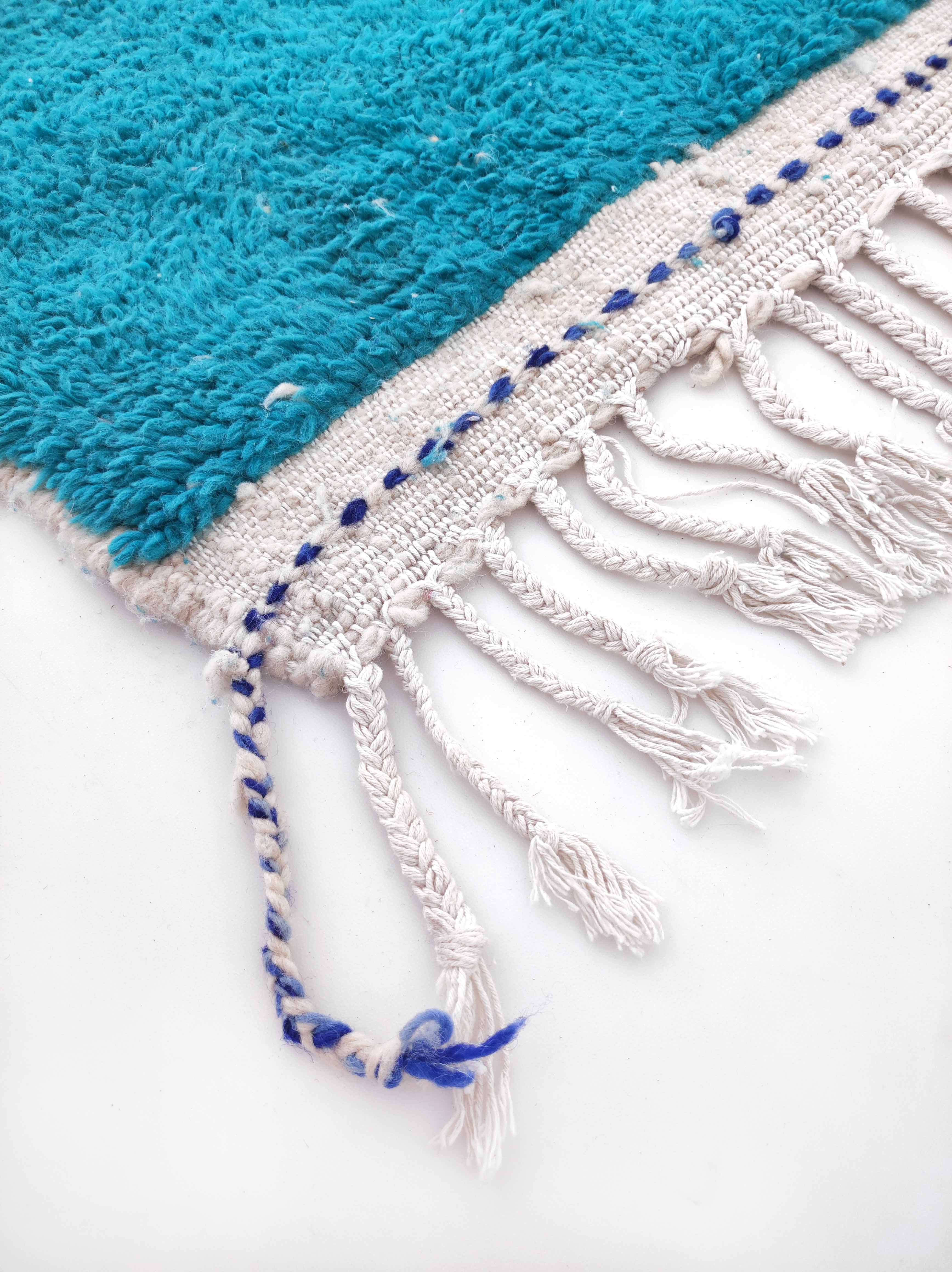 Moroccan Berber carpet Beni Ouarain with colorful patterns