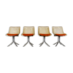 Chaises en plexiglas,