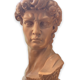 Bust David in plaster