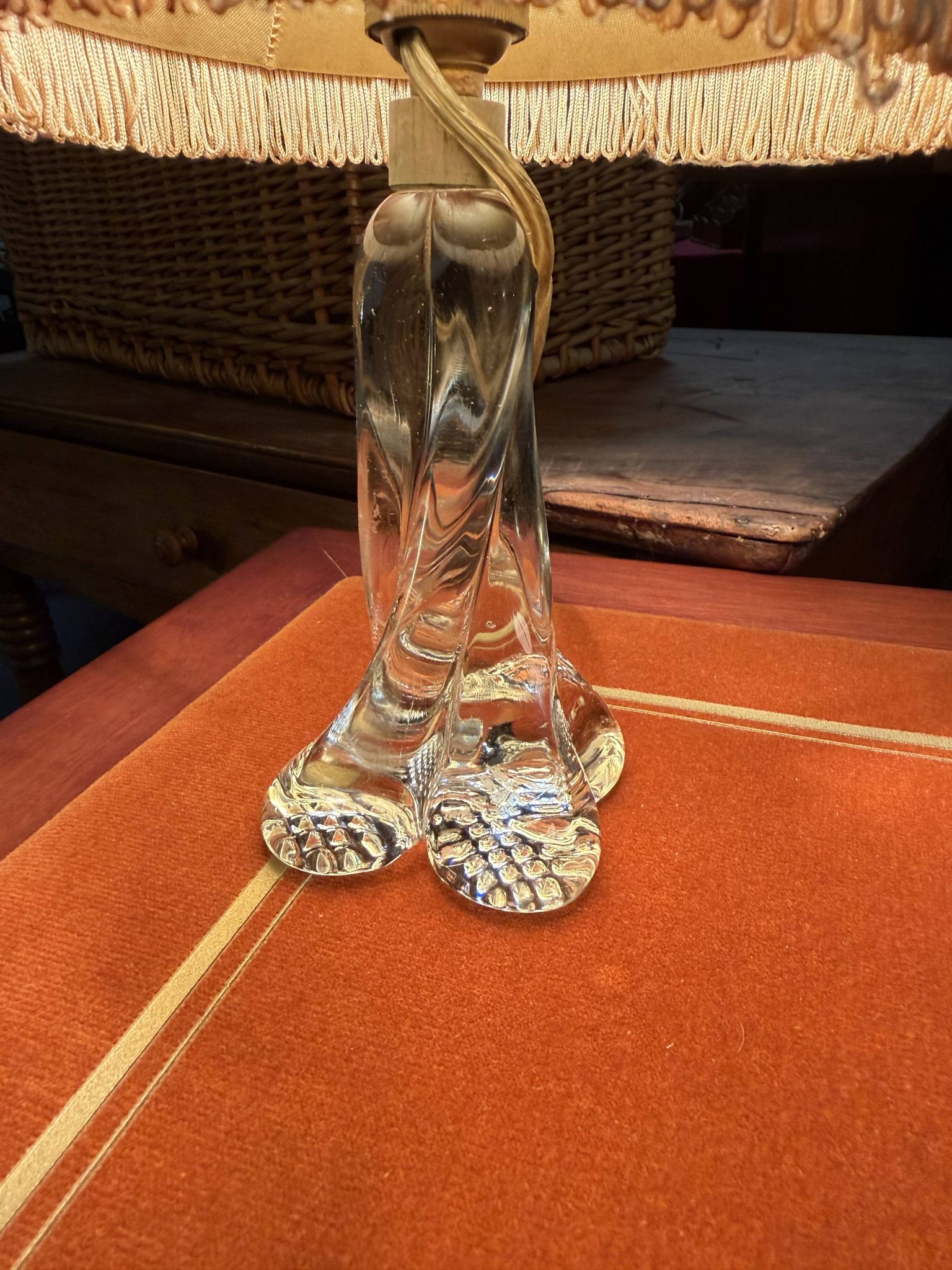 Lampe de chevet en cristal