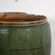 Ancient emerald green enamelled jar (circa 1820) #2