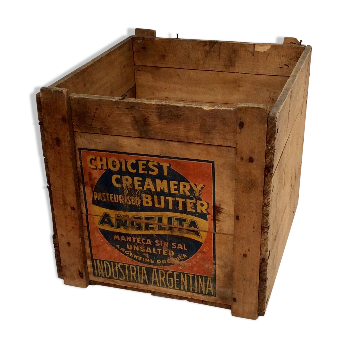 Solid and stable old wooden case