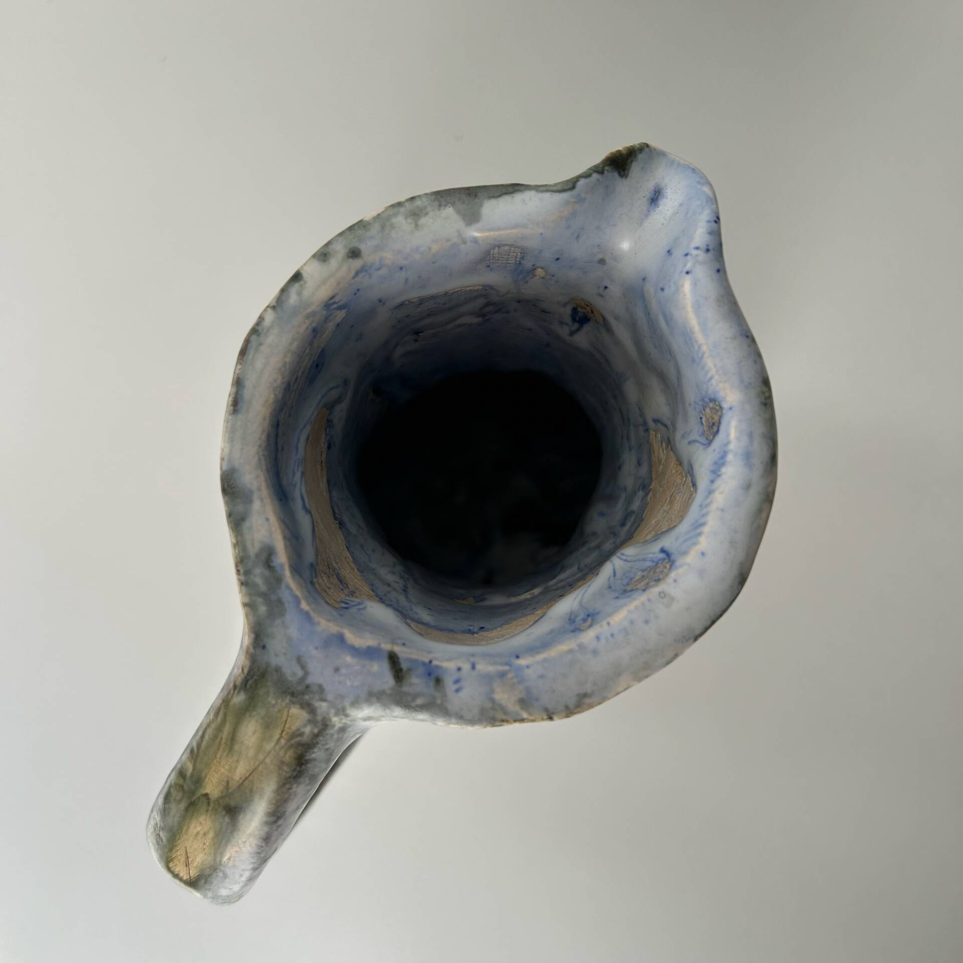 Brutalist pitcher signed PM