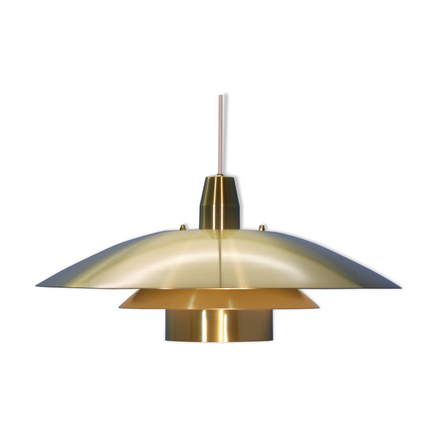 Large danish pendant in brass, 1960s